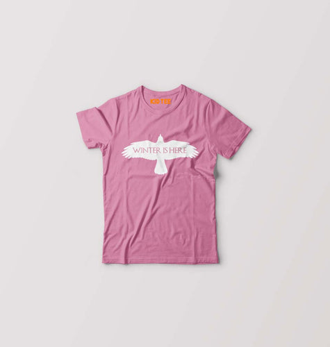 GOT Game Of Thrones Winter Is Here Kids T-Shirt for Boy/Girl-Pink-Ektarfa.online