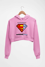 Load image into Gallery viewer, Superman Gym Crop HOODIE FOR WOMEN-Light Baby Pink-Ektarfa.online
