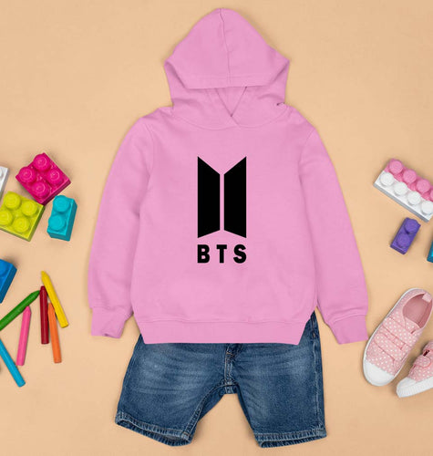 BTS Kids Hoodie for Boy/Girl-Light Baby Pink-Ektarfa.online
