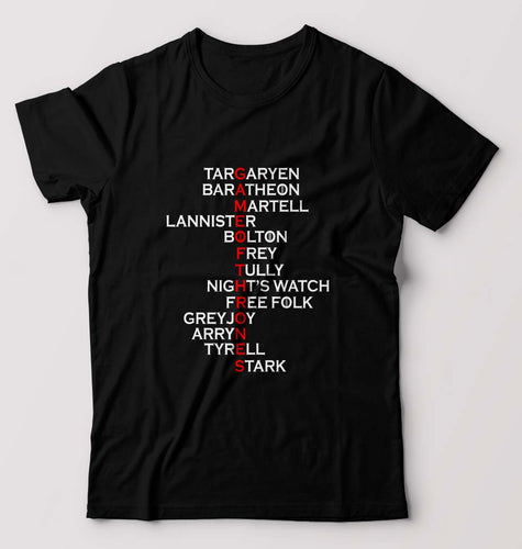 GOT Game Of Thrones T-Shirt for Men-Black-Ektarfa.online