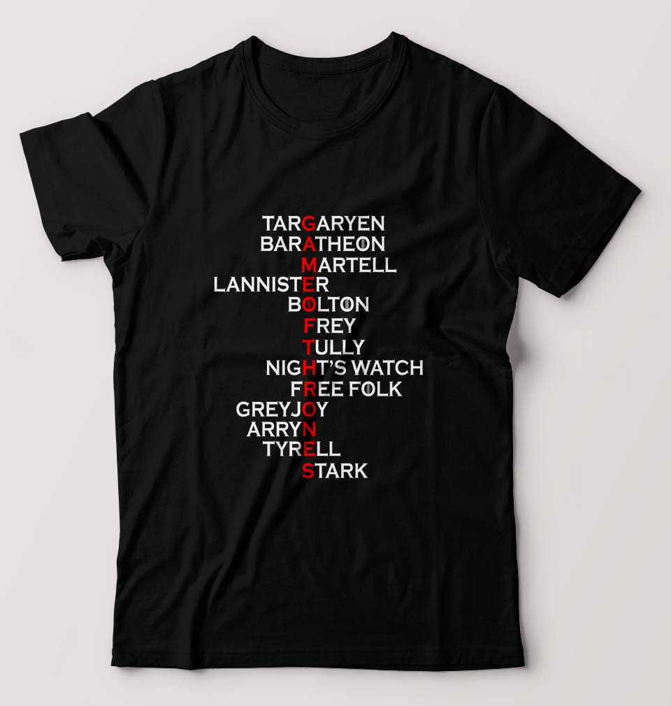 GOT Game Of Thrones T-Shirt for Men-Black-Ektarfa.online