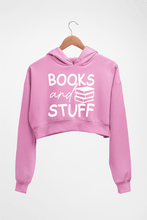 Load image into Gallery viewer, Books Crop HOODIE FOR WOMEN-Light Baby Pink-Ektarfa.online
