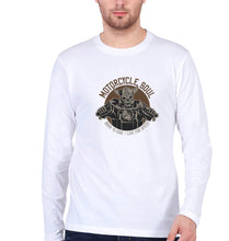 Load image into Gallery viewer, Motercycle Born To Ride Full Sleeves T-Shirt for Men-White-Ektarfa.online
