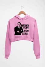 Load image into Gallery viewer, Michael Scott That&#39;s What She Said Crop HOODIE FOR WOMEN-Light Baby Pink-Ektarfa.online
