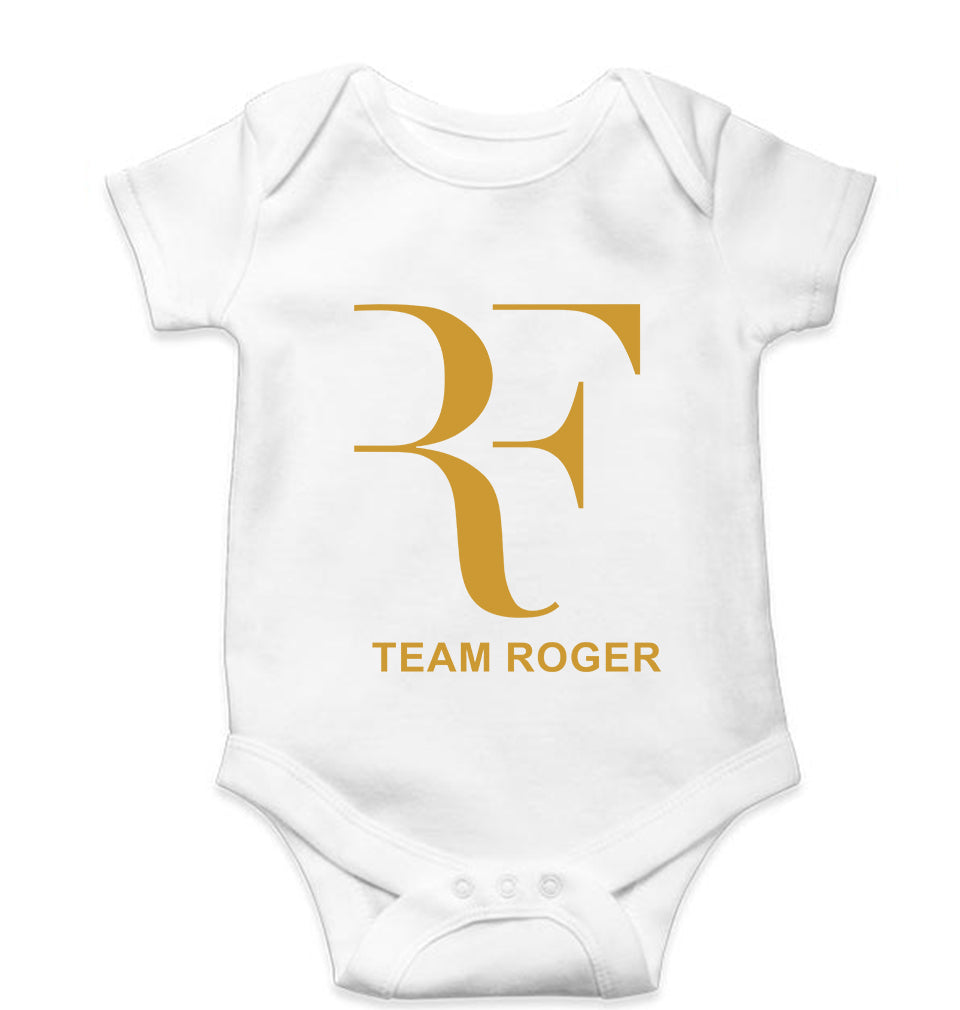 Roger Federer Kids Romper For Baby Boy/Girl-0-5 Months(18 Inches)-White-Ektarfa.online