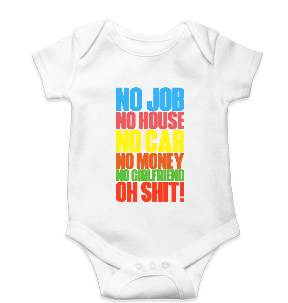 Oh Shit Funny Kids Romper For Baby Boy/Girl-White-Ektarfa.online