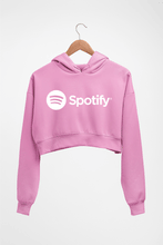 Load image into Gallery viewer, Spotify Crop HOODIE FOR WOMEN-Light baby pink-Ektarfa.online

