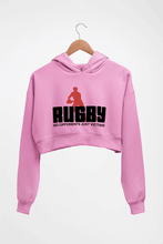 Load image into Gallery viewer, Rugby Crop HOODIE FOR WOMEN-Light Baby Pink-Ektarfa.online
