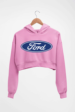 Load image into Gallery viewer, Ford Crop HOODIE FOR WOMEN-Light Baby Pink-Ektarfa.online
