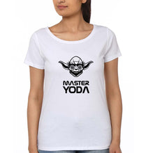 Load image into Gallery viewer, Yoda Star Wars T-Shirt for Women-White-Ektarfa.online
