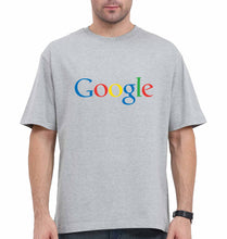 Load image into Gallery viewer, Google Oversized T-Shirt for Men-Grey-Ektarfa.online
