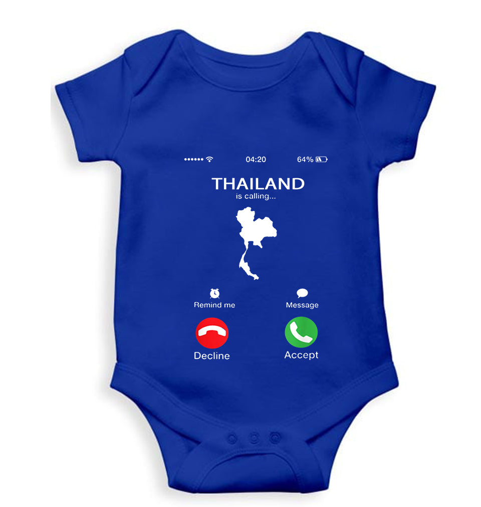 Thailand Calling Kids Romper For Baby Boy/Girl-0-5 Months(18 Inches)-Royal Blue-Ektarfa.online