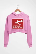 Load image into Gallery viewer, World Snooker (WST) Crop HOODIE FOR WOMEN-Light Baby Pink-Ektarfa.online
