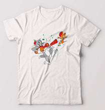 Load image into Gallery viewer, Tom and Jerry T-Shirt for Men-White-Ektarfa.online
