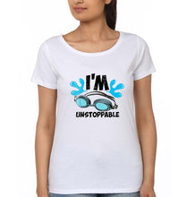 Load image into Gallery viewer, Swimming T-Shirt for Women-White-Ektarfa.online
