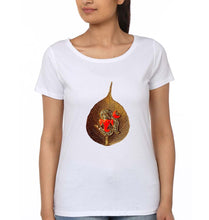 Load image into Gallery viewer, Ganpati T-Shirt for Women-White-Ektarfa.online
