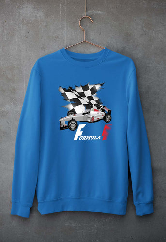 Formula 1(F1) Unisex Sweatshirt for Men/Women-S(40 Inches)-Royal Blue-Ektarfa.online