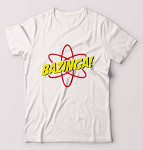 Load image into Gallery viewer, Sheldon Cooper Bazinga T-Shirt for Men-White-Ektarfa.online

