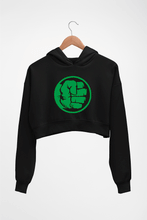 Load image into Gallery viewer, Hulk Crop HOODIE FOR WOMEN-Black-Ektarfa.online
