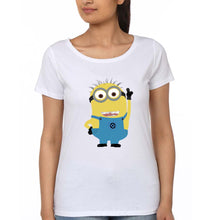 Load image into Gallery viewer, Minion T-Shirt for Women-White-Ektarfa.online
