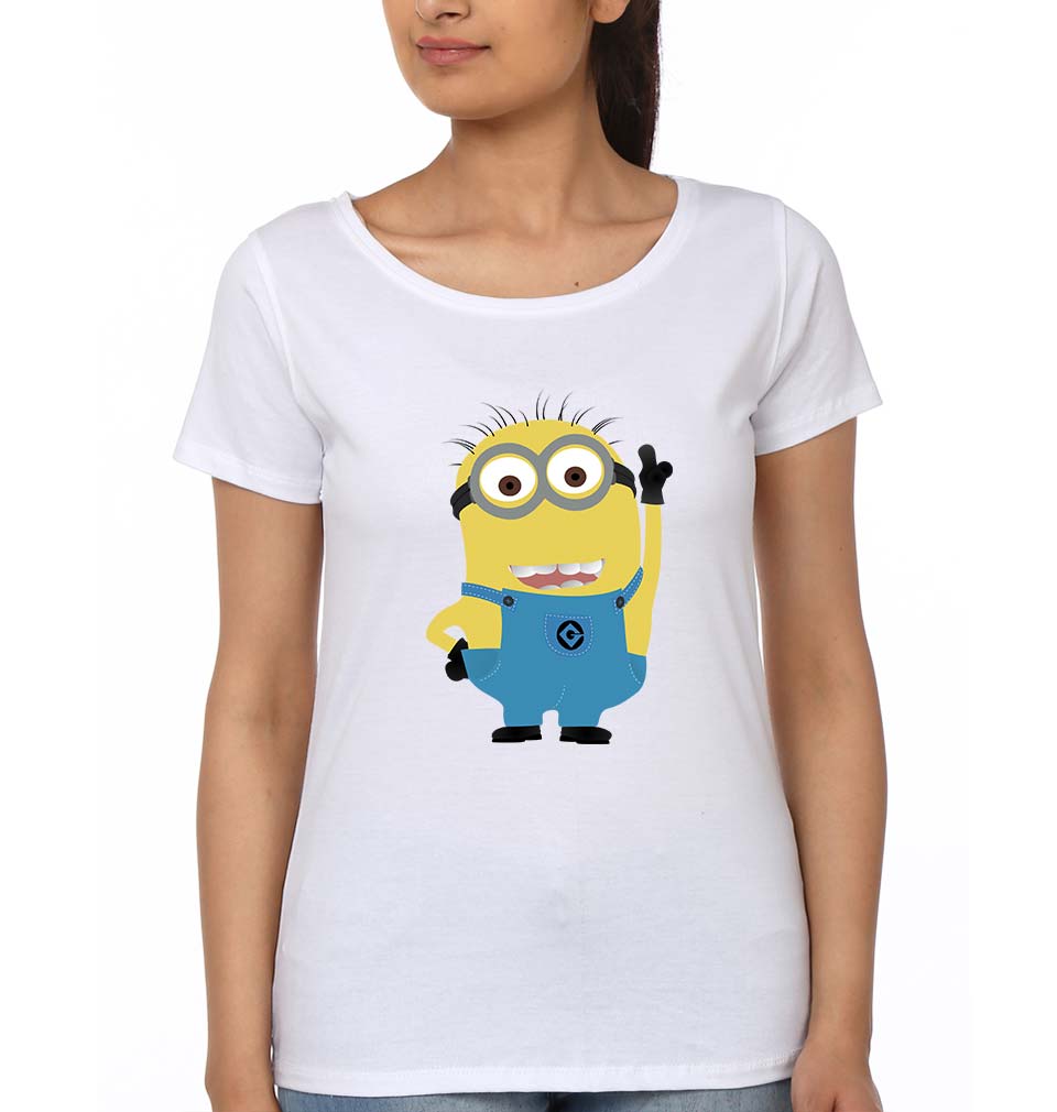 Minion T-Shirt for Women-White-Ektarfa.online
