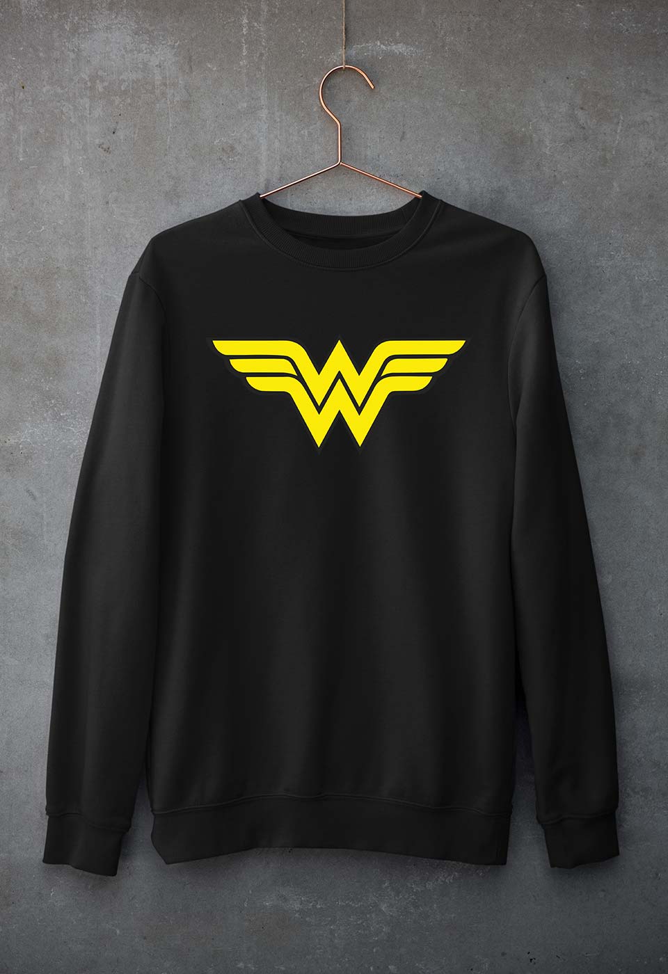 Wonder Woman Superhero Unisex Sweatshirt for Men/Women-Black-Ektarfa.online