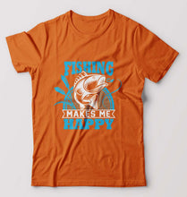 Load image into Gallery viewer, Fishing T-Shirt for Men-Orange-Ektarfa.online
