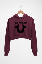 Load image into Gallery viewer, True Religion Crop HOODIE FOR WOMEN-Maroon-Ektarfa.online
