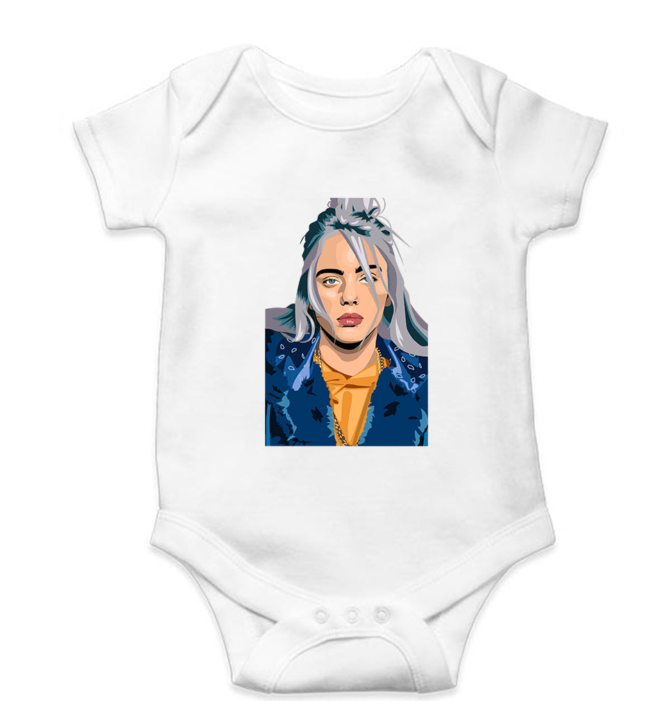 Billie Eilish Kids Romper For Baby Boy/Girl-White-Ektarfa.online