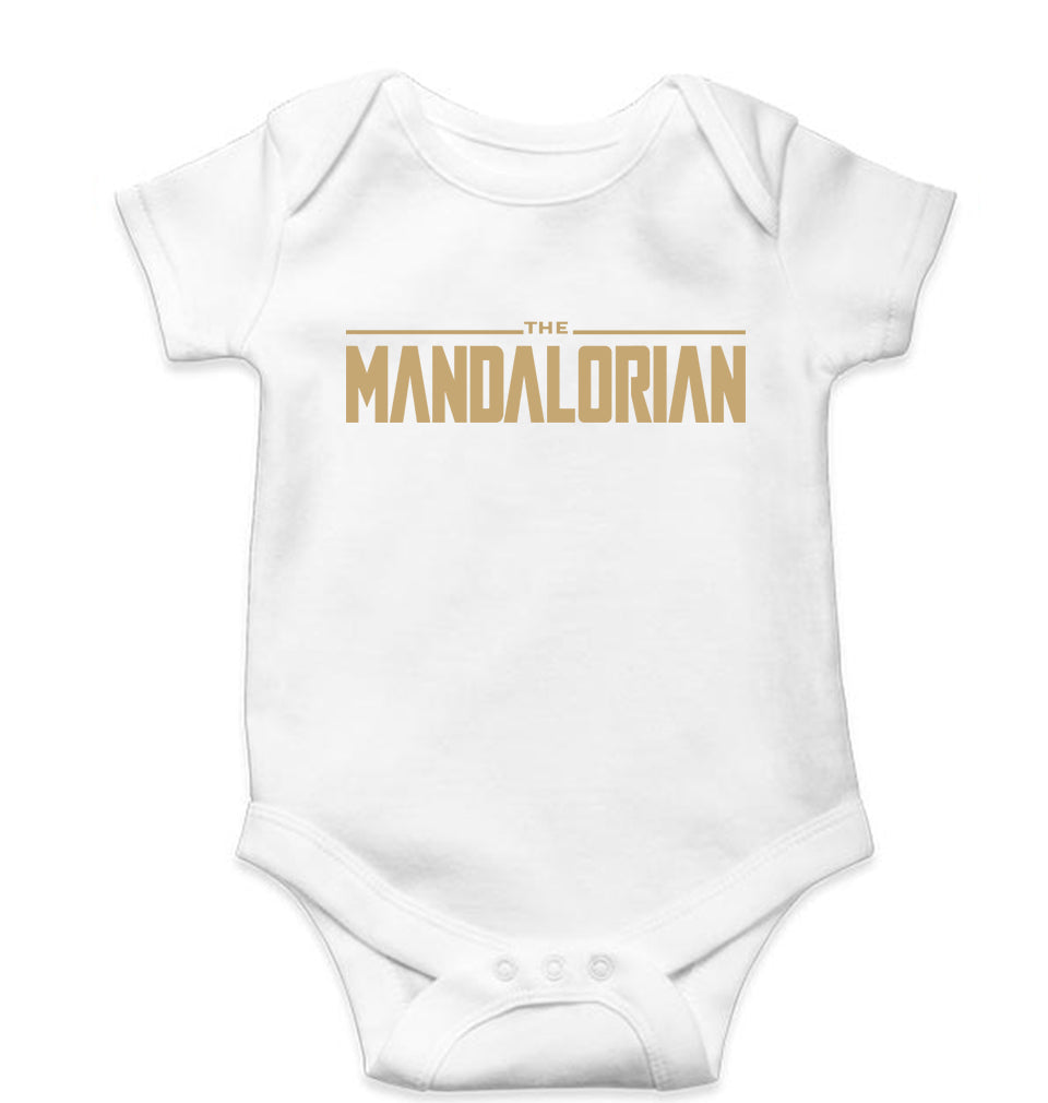 The Mandalorian Kids Romper For Baby Boy/Girl-White-Ektarfa.online