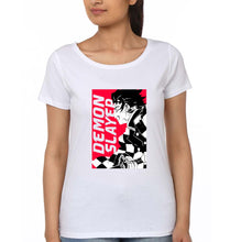 Load image into Gallery viewer, Demon Slayer T-Shirt for Women-White-Ektarfa.online
