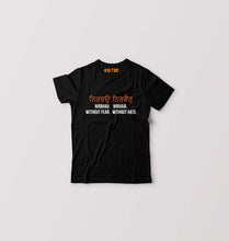 Load image into Gallery viewer, Nirbhau Nirvair Kids T-Shirt for Boy/Girl-Black-Ektarfa.online
