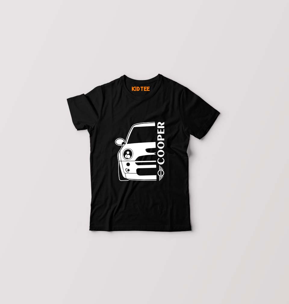 MINI Cooper Kids T-Shirt for Boy/Girl-Black-Ektarfa.online