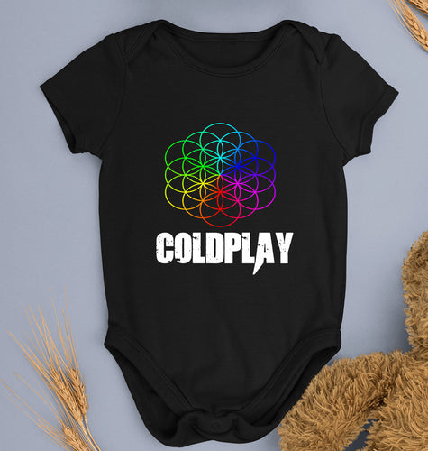 Coldplay Kids Romper For Baby Boy/Girl-Black-Ektarfa.online