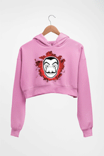 Load image into Gallery viewer, Salvador Dalí Crop HOODIE FOR WOMEN-Light Baby Pink-Ektarfa.online
