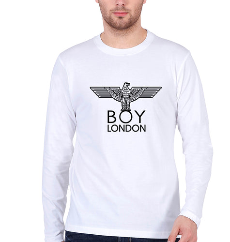 Fake Boy London Full Sleeves T-Shirt for Men-White-Ektarfa.online