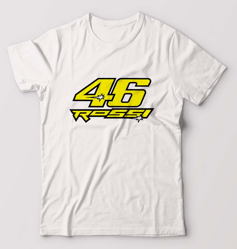 Valentino Rossi(VR 46) T-Shirt for Men-White-Ektarfa.online