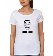Load image into Gallery viewer, Money Heist Bella Ciao T-Shirt for Women-White-Ektarfa.online
