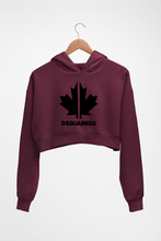 Load image into Gallery viewer, DSQUARED2 Crop HOODIE FOR WOMEN-Maroon-Ektarfa.online
