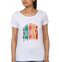 Load image into Gallery viewer, Rugby T-Shirt for Women-White-Ektarfa.online
