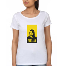 Load image into Gallery viewer, Nirvana T-Shirt for Women-White-Ektarfa.online
