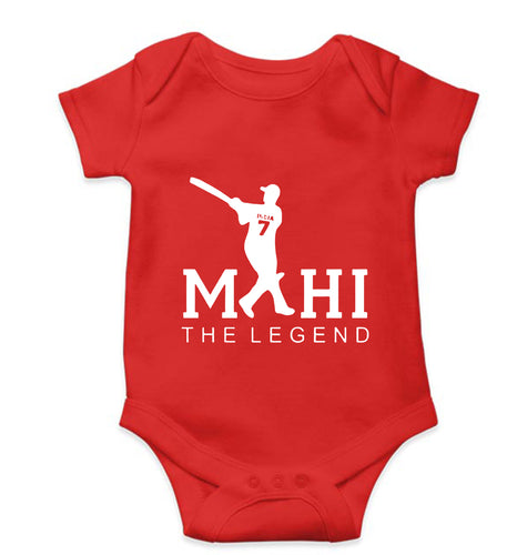 MS Dhoni (MSD) Kids Romper For Baby Boy/Girl-Red-Ektarfa.online