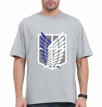 Load image into Gallery viewer, Attack on Titan Oversized T-Shirt for Men-Grey-Ektarfa.online
