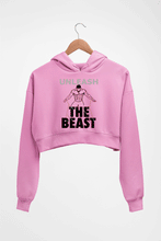 Load image into Gallery viewer, Gym Beast Crop HOODIE FOR WOMEN-Light Baby Pink-Ektarfa.online
