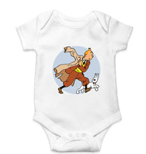 Load image into Gallery viewer, Tintin Kids Romper For Baby Boy/Girl-0-5 Months(18 Inches)-White-Ektarfa.online
