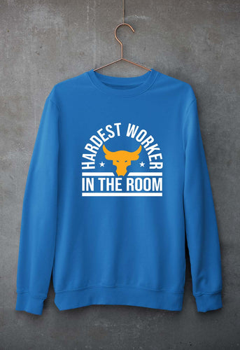Hardest Worker In the Room Gym Unisex Sweatshirt for Men/Women-Royal Blue-Ektarfa.online