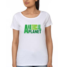 Load image into Gallery viewer, Animal Planet T-Shirt for Women-White-Ektarfa.online
