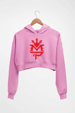 Load image into Gallery viewer, MP Manny Paquiao Pacman Crop HOODIE FOR WOMEN-Light Baby Pink-Ektarfa.online
