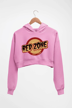 Load image into Gallery viewer, Red Zone Crop HOODIE FOR WOMEN-Light Baby Pink-Ektarfa.online
