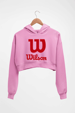 Load image into Gallery viewer, Wilson Crop HOODIE FOR WOMEN-Light Baby Pink-Ektarfa.online
